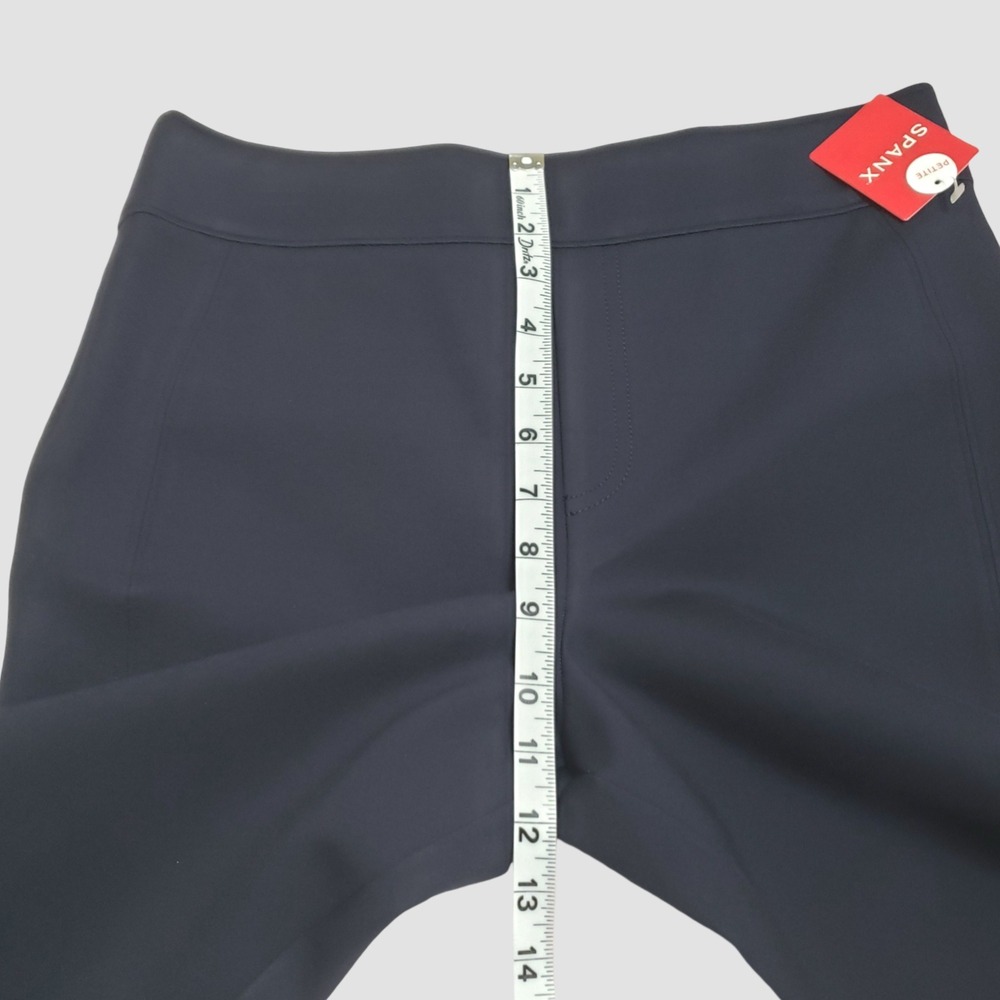 NWT Spanx The Perfect Pant Slim Straight Navy Blue Petite Medium 20254Q - Picture 9 of 12